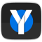 Logo for Yaru icon theme (blue variant)