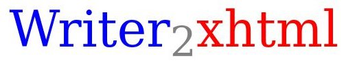 Logo for Writer2xhtml