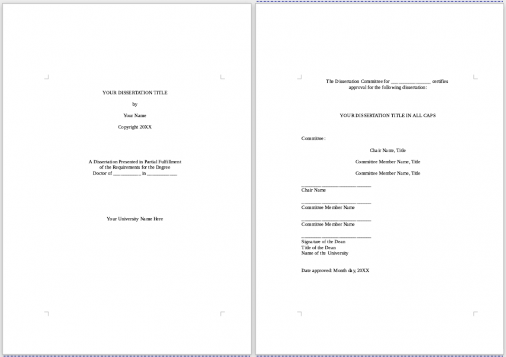 the page doctor dissertation template