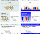 Screenshot for A template of presentation with 4 versions (colors, background and design)