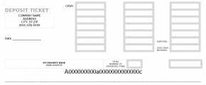 Screenshot for Quickbooks Deposit Slip