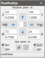 Screenshot for PixelPosSize