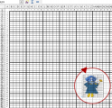 Screenshot for Calc sheet for knitting chart