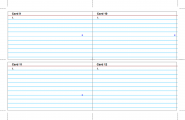 Screenshot for Index cards, 3x5, two sided